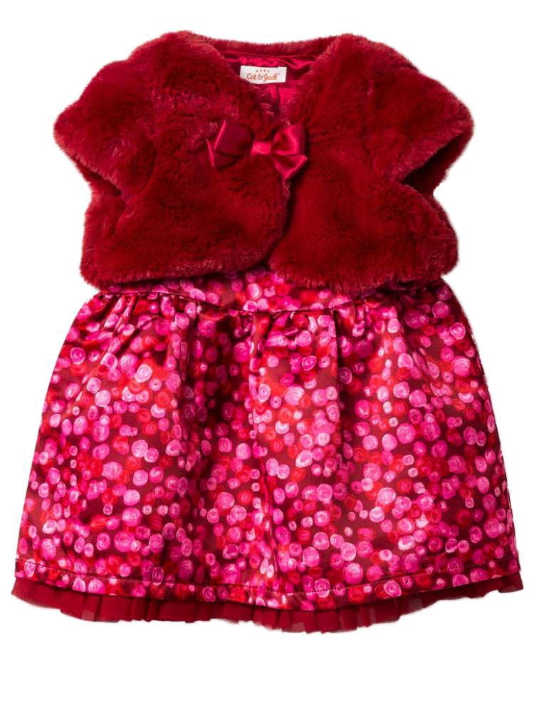 white christmas dresses NEW Cat & Jack 3pc Dress, Cardigan, & Bloomers Set Red sz 3-6m – Me n Mommy  To Be main image 0