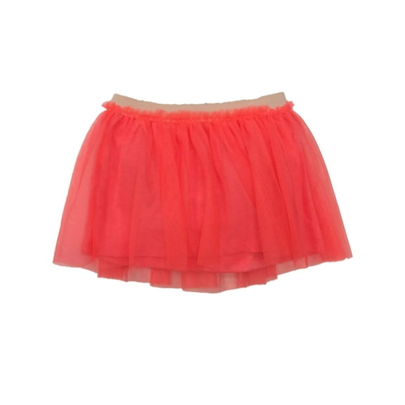 Infant Girls Rufled Coral Peach Tutu Skort Baby Skirt 3m