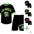 thumbnail image 1 of Girls Suit Printed Short Sleeve Casual Quality Outdoor Cozy Summer for Girls Active Shorts Set, 1 of 4