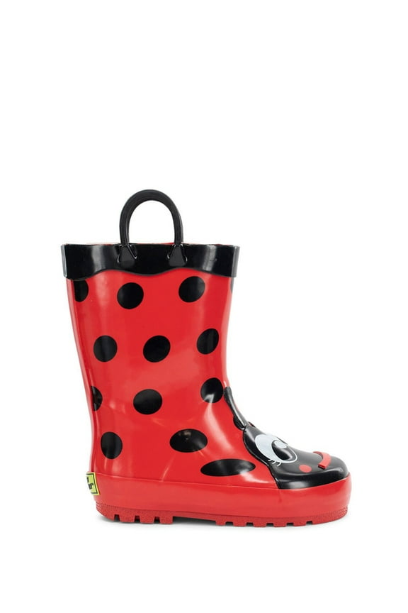 Kids Lucy Ladybug Rain Boot - Red