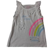 الرضع الفتيات عندما تمطر تبحث عن قميص Rainbows Ruffle Tee 24m