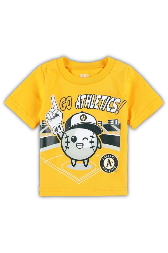 Infant Gold Oakland Athletics Ball Boy T-Shirt