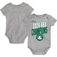 thumbnail image 1 of Infant Heather Gray Boston Celtics 2024 NBA Finals Champions Bodysuit, 1 of 3