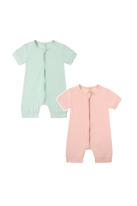 Infant Infant Bodysuit Pajamas Romper Jumpsuit Thin Short Sleeve Sleeper Newborn Baby Clothes 3 Cute boy and girl baby clothes