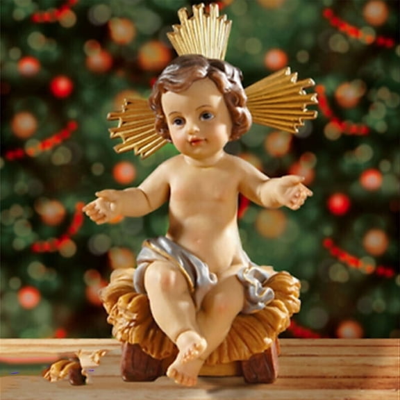 "Infant Jesus in Manger 7"" H"