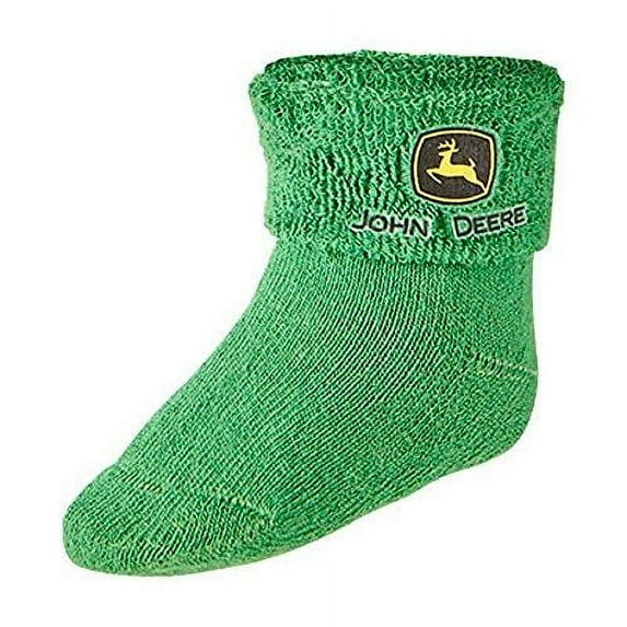 Infant John Deere Terry Cloth Booties / Socks (Green) - LP64353
