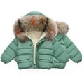 thumbnail image 1 of Infant Kids Winter Coat Light Weight Water-Resistant Fleece Jacket Hooded Down Jacket Winter Jacket 06-12 Months, 1 of 7