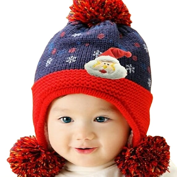 Infant Knitted Ready for Christmas Winter Beanie Hat, 6M to 24M