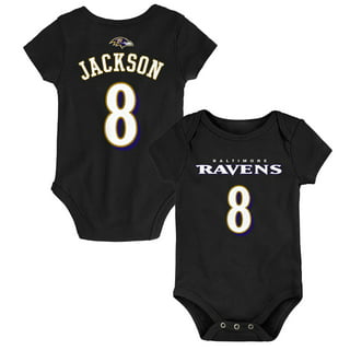 Nike Infant Baltimore Ravens Lamar Jackson #8 Romper Jersey