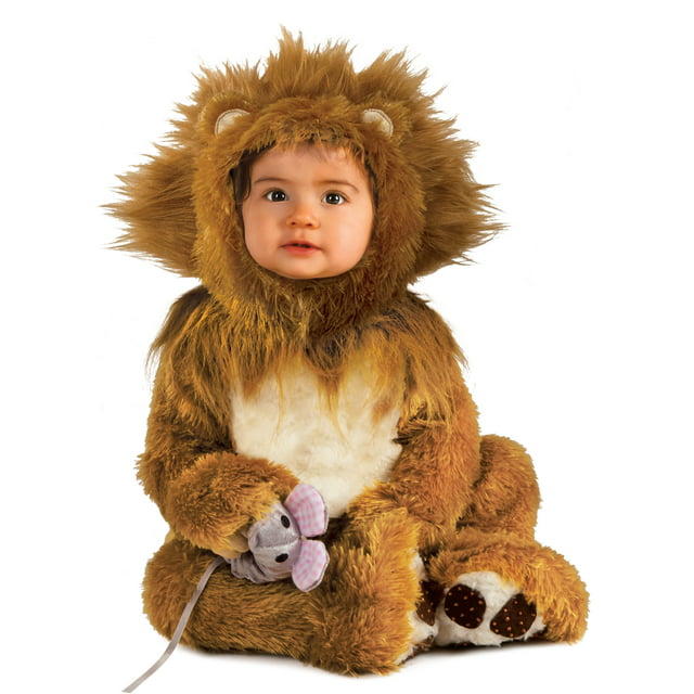 Infant Lion Halloween Costume 0-6M, Brown