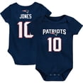 thumbnail image 1 of Infant Mac Jones Navy New England Patriots Mainliner Player Name & Number Bodysuit, 1 of 3