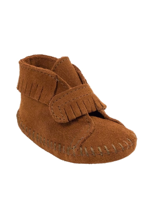 Suede Fringe Bootie (Infant/Toddler), Brown 5 Toddler