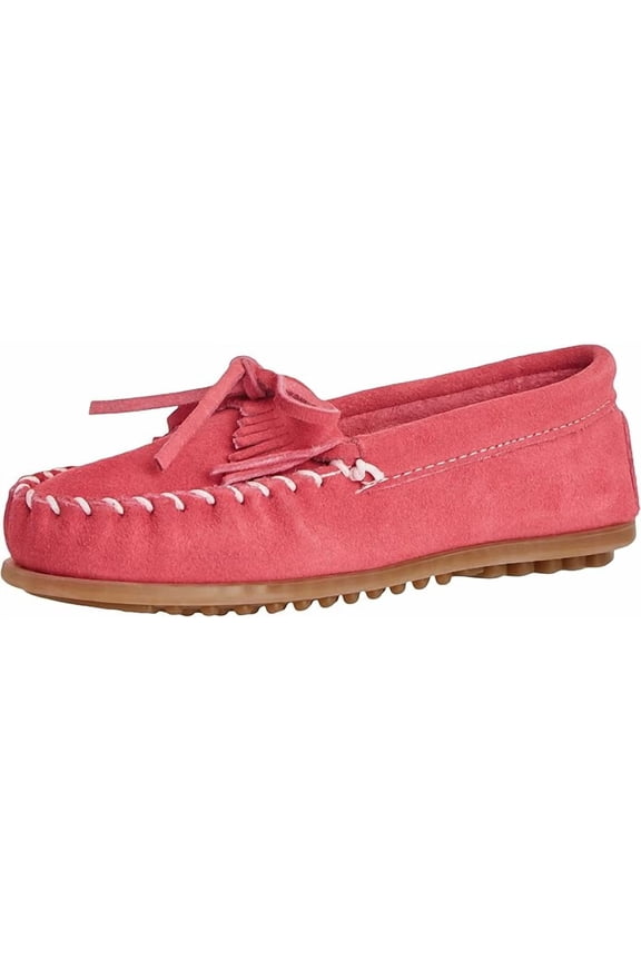 Children's Kilty Hardsole Moccasin, Hot Pink 9 Little Kid