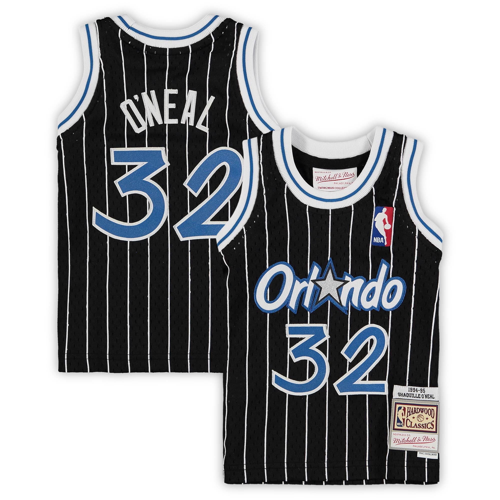 Shaquille O'Neal Orlando Magic Autographed Black Mitchell & Ness Authentic  Jersey