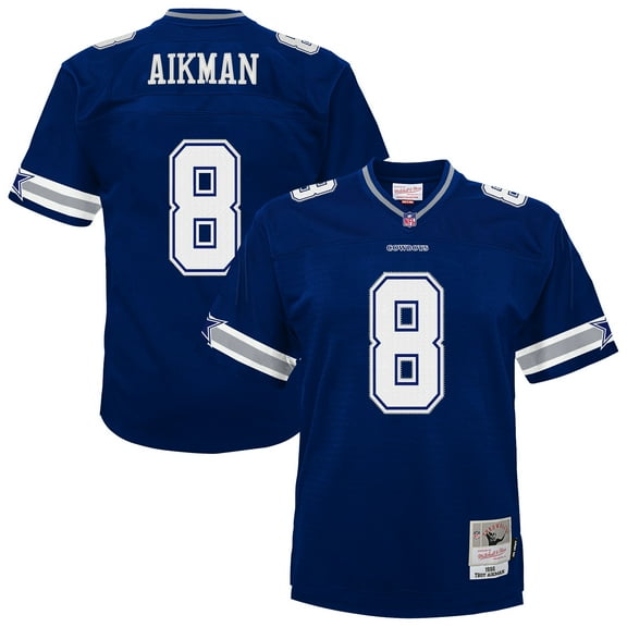 Infant Mitchell & Ness Troy Aikman Navy Dallas Cowboys 1996 Retired Legacy Jersey