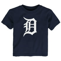 Infant Navy Detroit Tigers Team Crew Primary Logo T-Shirt