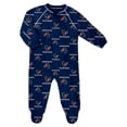 thumbnail image 1 of Infant  Navy Houston Texans Allover Print Raglan Full-Zip Sleeper, 1 of 1