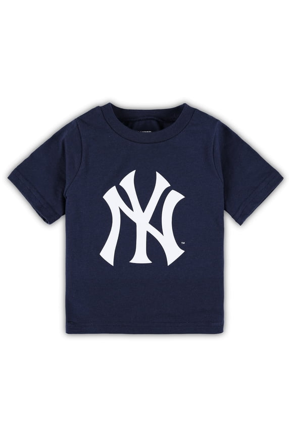 Infant Navy New York Yankees Team Crew Primary Logo T-Shirt
