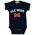 thumbnail image 1 of Infant Navy Ole Miss Rebels Arch & Logo Bodysuit, 1 of 1
