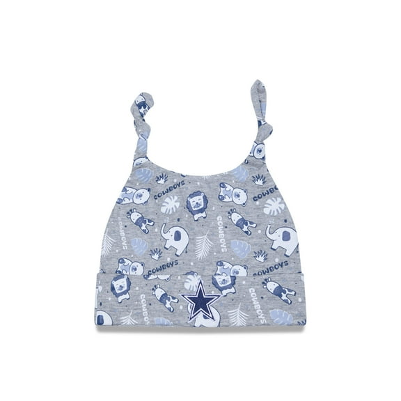Infant New Era Gray Dallas Cowboys Animal Baby Beanie Cuffed Knit Hat