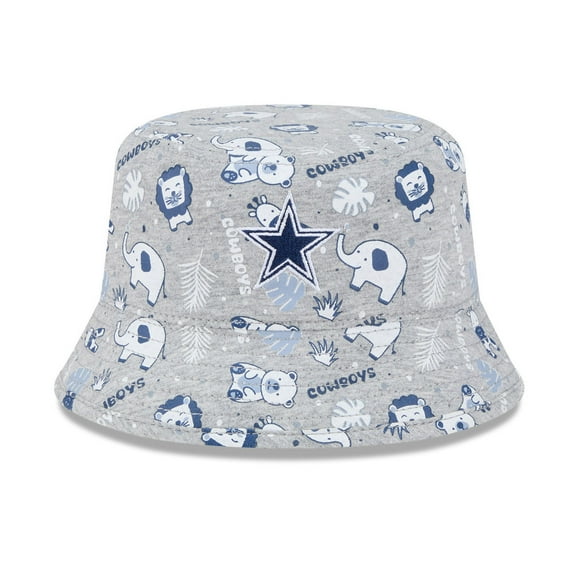 Infant New Era Gray Dallas Cowboys Animal Bucket Hat