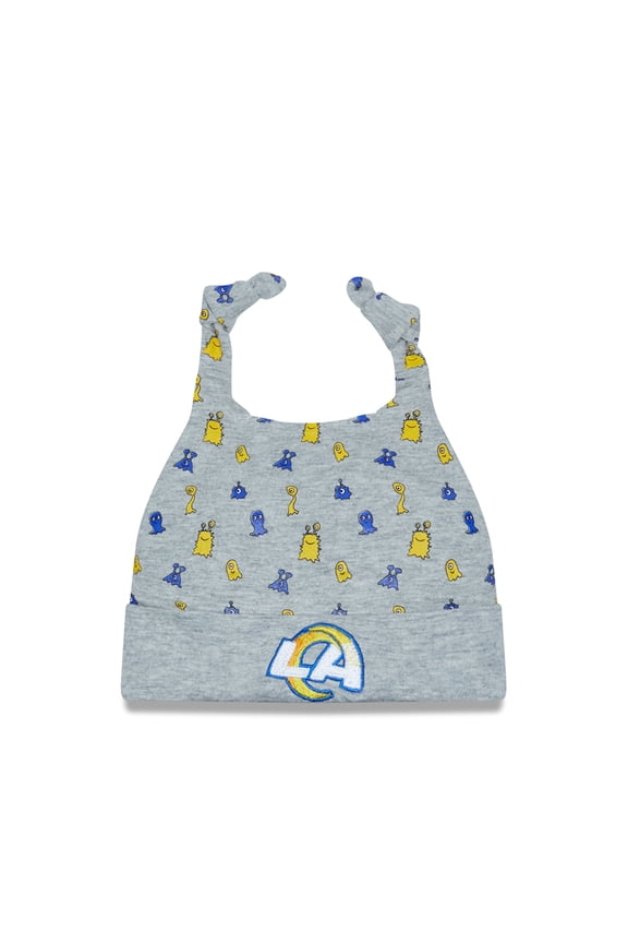 Infant New Era Heather Gray Los Angeles Rams Critter Cuffed Knit Hat