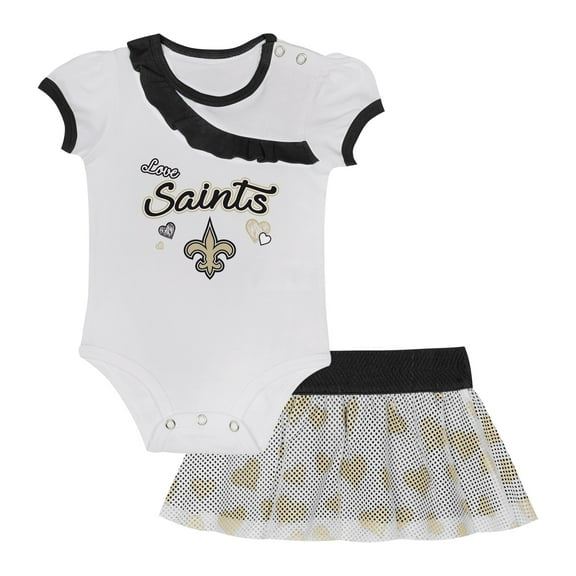 Infant New Orleans Saints Love My Team Bodysuit & Skirt Set