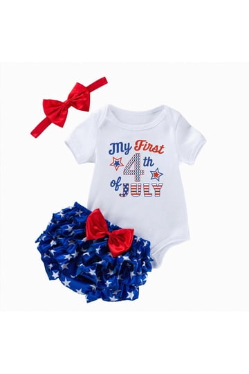 fourth of july infant dress First 4th -Baby girl's 1st of July outfit ,Red White and cute ,All American baby,July 4th , Newborn outfit yards of tulle for each tutu to insure a full and fluffy tutu. Kakishop 4th of July Girls