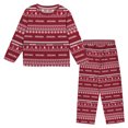 thumbnail image 1 of Infant & Newborn Outerstuff  Crimson Indiana Hoosiers Ugly Sweater Pajama Set, 1 of 5