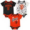 thumbnail image 1 of Infant & Newborn Outerstuff San Francisco Giants All Day Play Three-Piece Bodysuit Set, 1 of 4