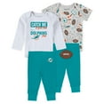 thumbnail image 1 of Infant & Newborn WEAR by Erin Andrews Miami Dolphins Three-Piece Turn Me Around Bodysuits & Pant Set, 1 of 5