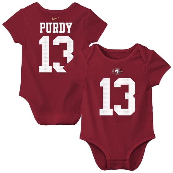 Infant Nike Brock Purdy Scarlet San Francisco 49ers Player Name & Number Bodysuit
