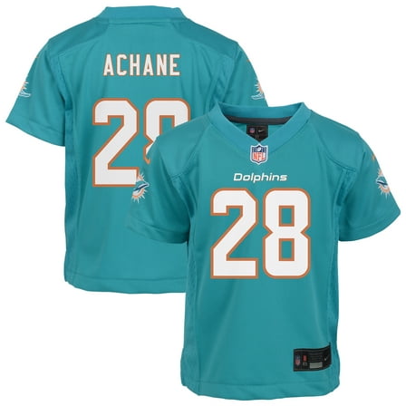 Infant Nike De-Von Achane Aqua Miami Dolphins Team Player Game Jersey