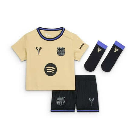 Infant Nike Gold Barcelona 2025/26 Training Stadium Kit Set