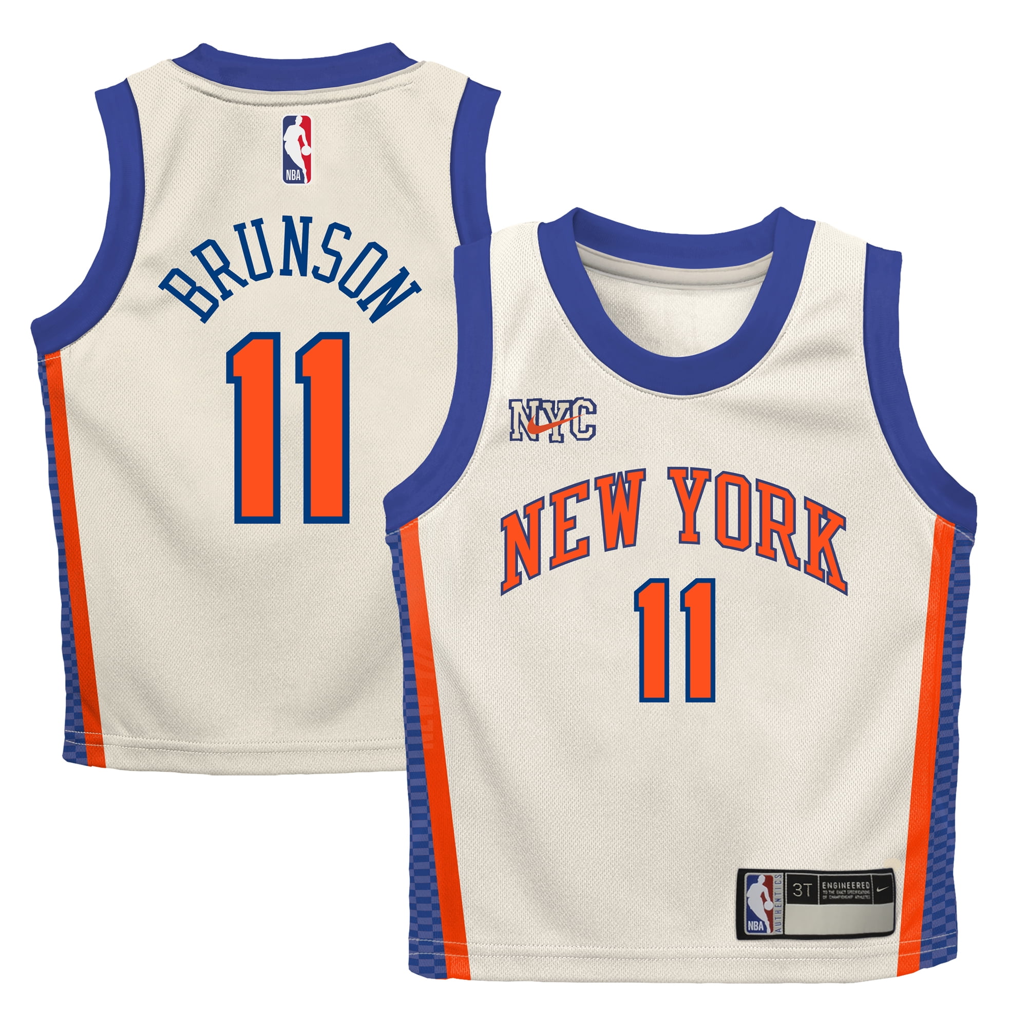 Infant Nike Jalen Brunson Cream New York Knicks 2025/26 City Edition ...