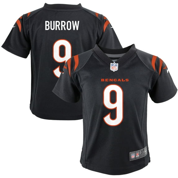 Infant Nike Joe Burrow Black Cincinnati Bengals Team Player Game Jersey