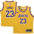 thumbnail image 1 of Infant Nike LeBron James Gold Los Angeles Lakers Swingman Player Jersey - Icon Edition, 1 of 3