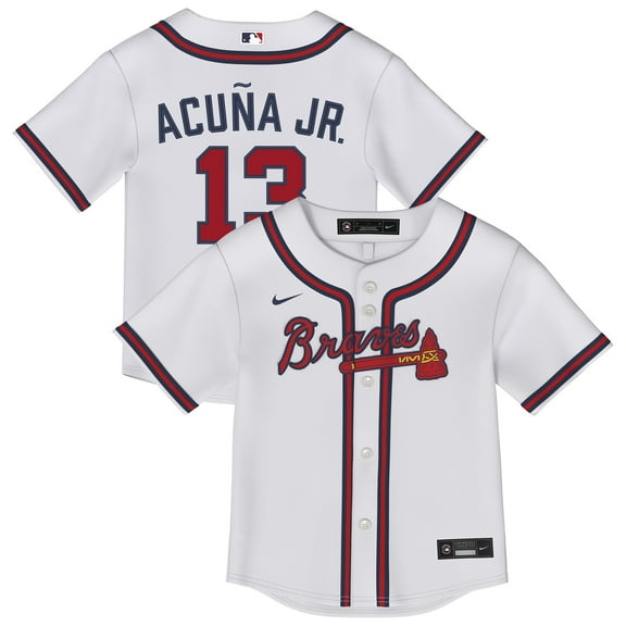 Infant Nike Ronald Acu-a Jr. White Atlanta Braves Home Replica Jersey