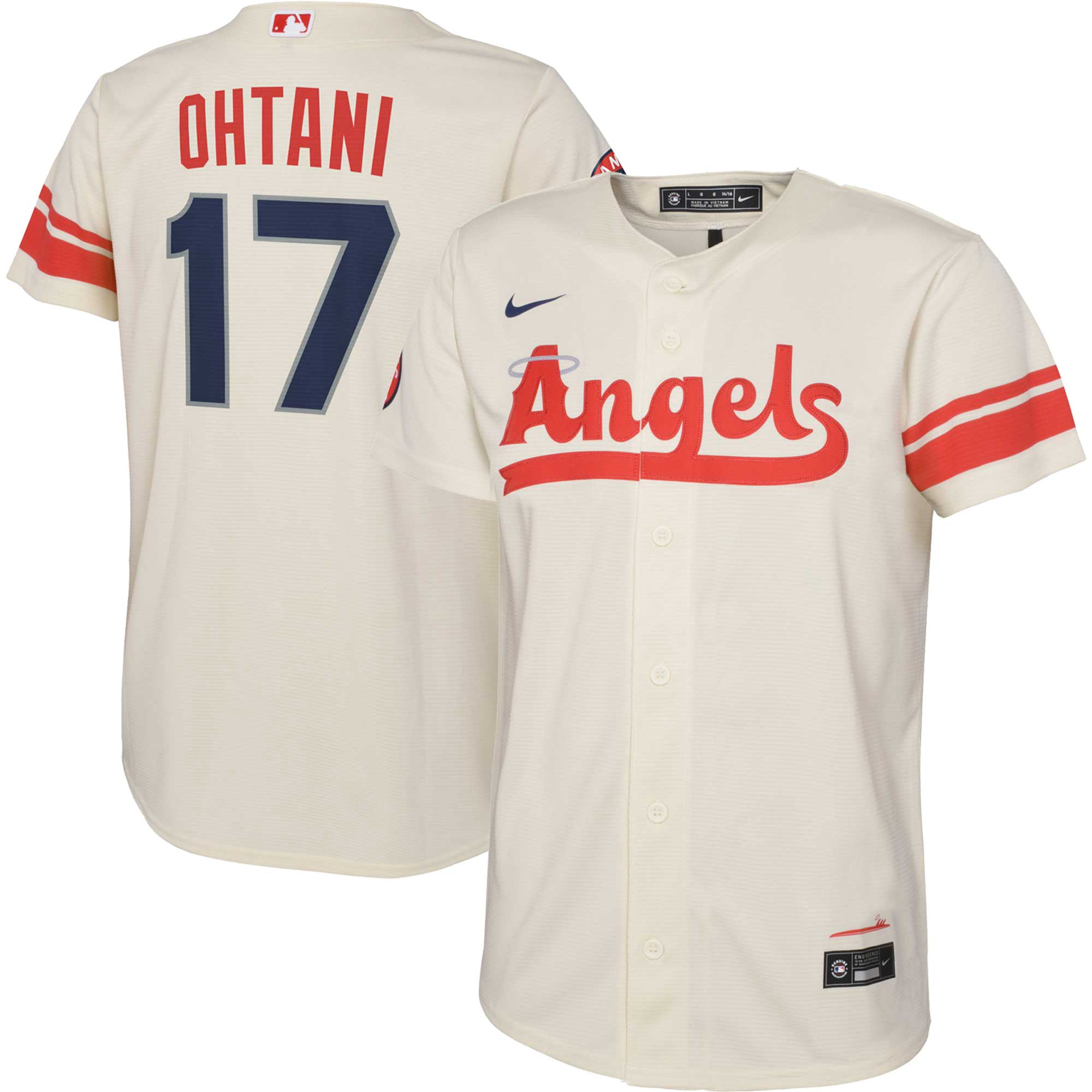 Autographed Los Angeles Angels Shohei Ohtani Fanatics Authentic White Nike  Replica Jersey