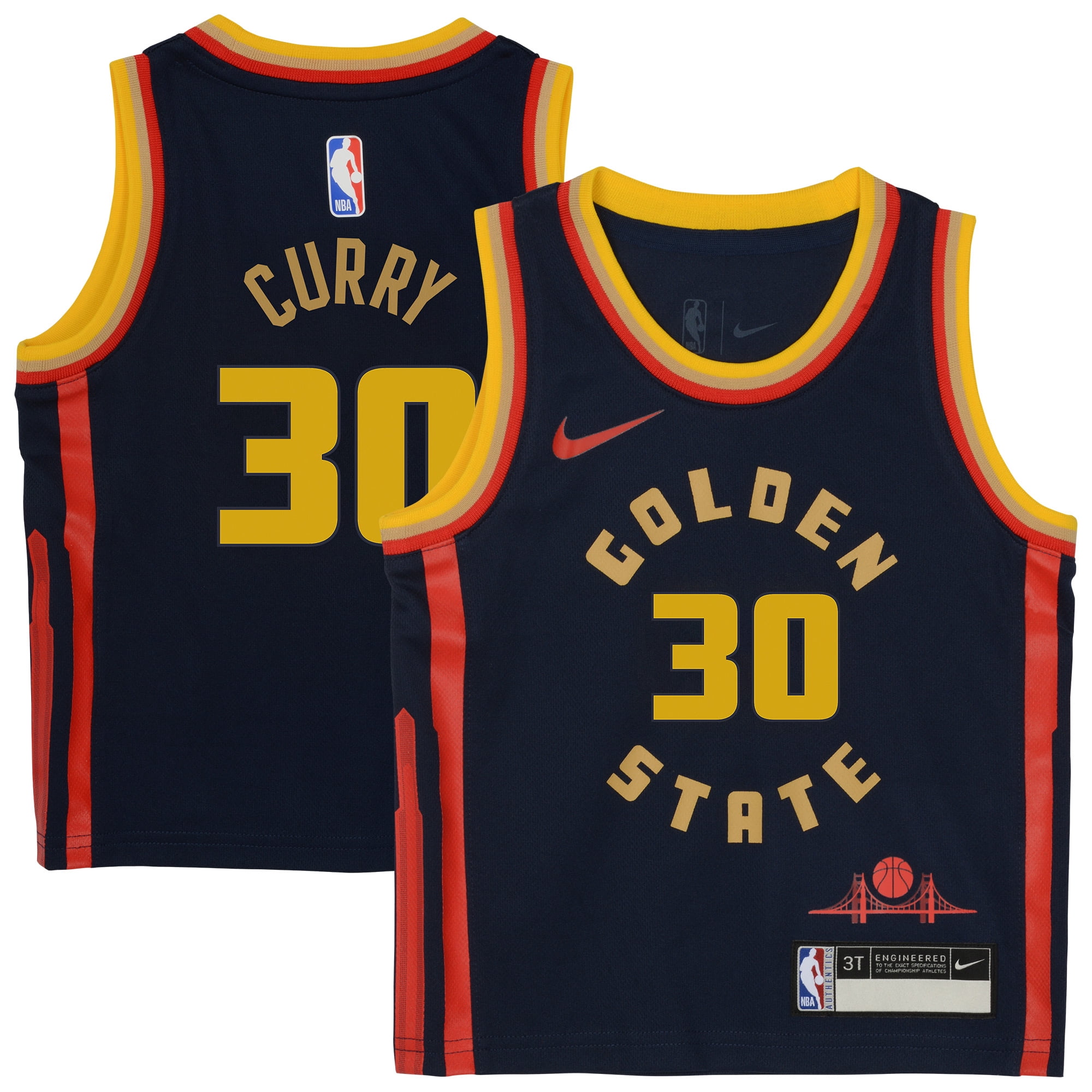 Stephen Curry Golden State Warriors Youth Jersey – #30 Home Edition Swingman, Blue, Sizes 8-20