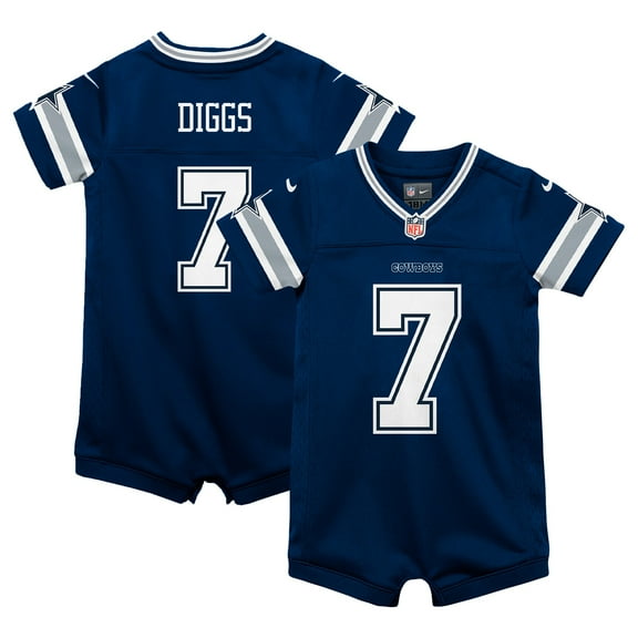 Infant Nike Trevon Diggs Navy Dallas Cowboys Game Romper Jersey