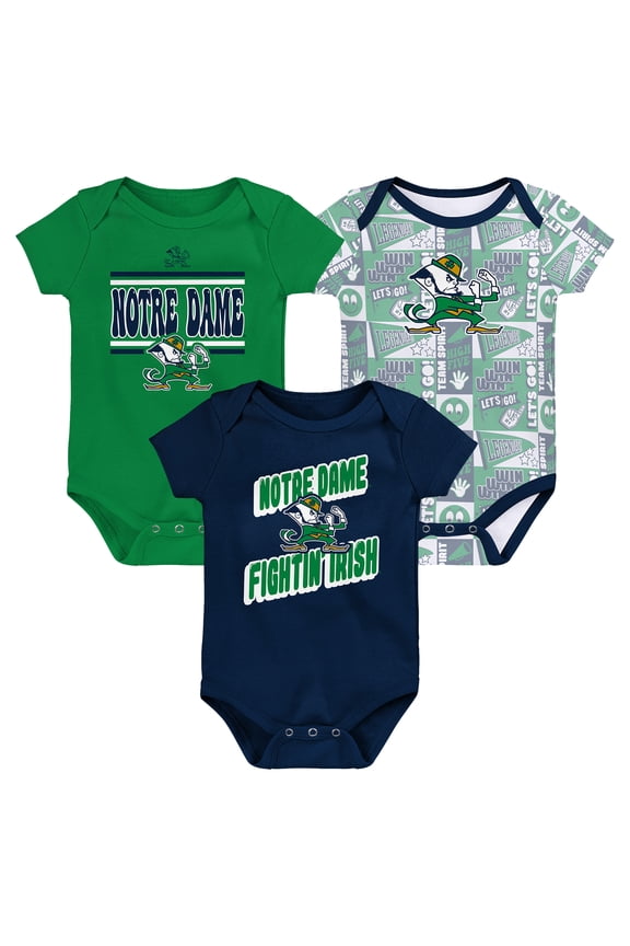 Infant Notre Dame Fighting Irish Sunday Comics 3-Pack Bodysuit Set