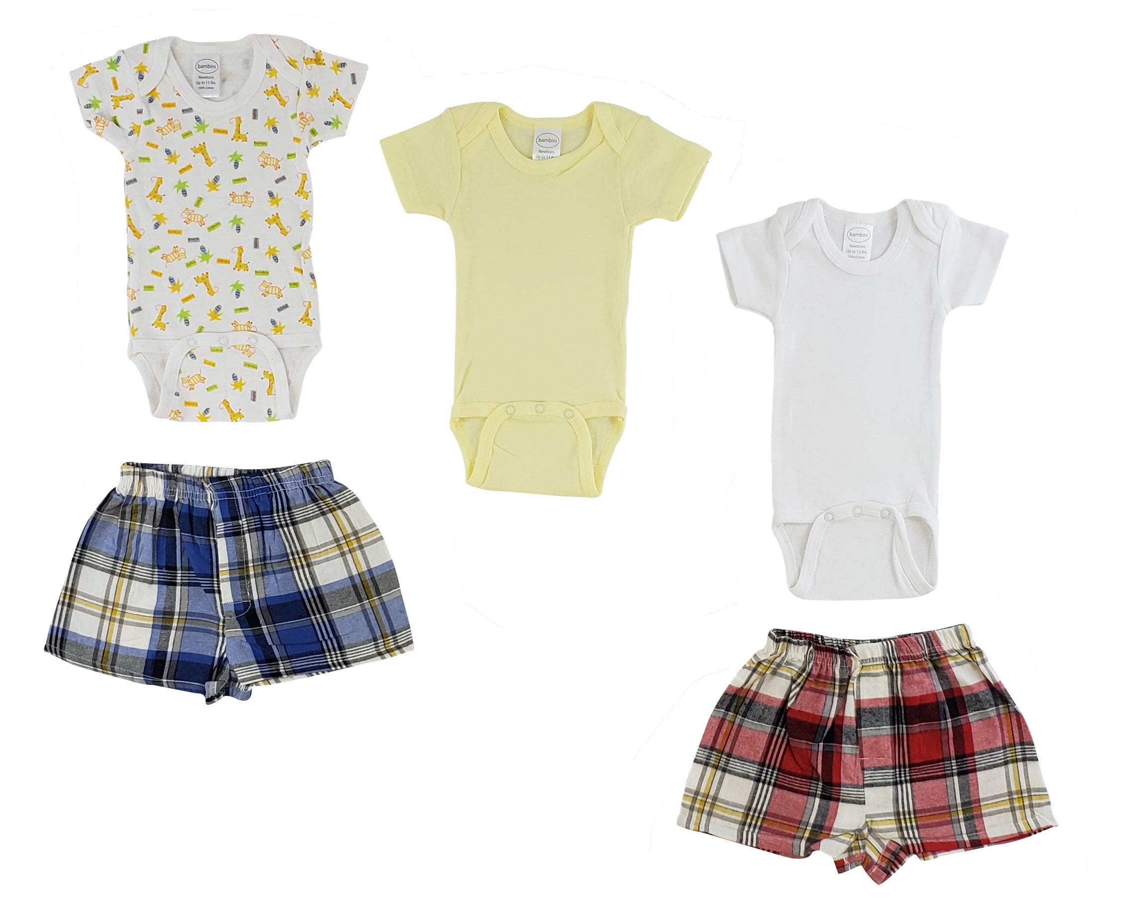 Infant Onezies and Boxer Shorts