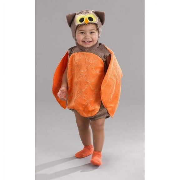 Infant Orange Owl Romper Costume