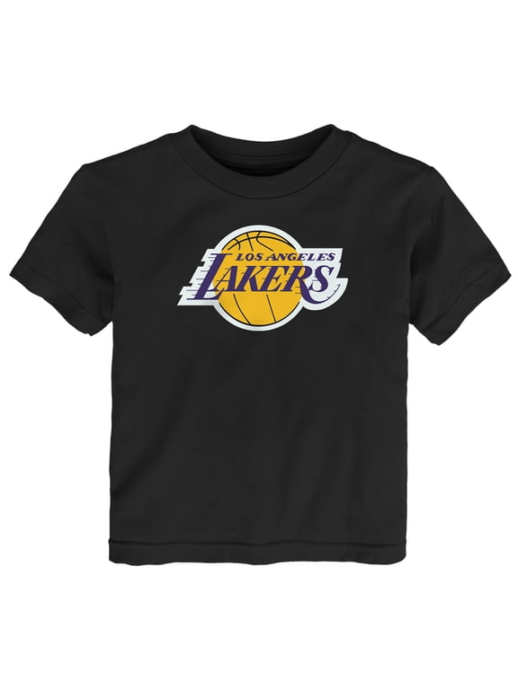 Infant Outerstuff Black Los Angeles Lakers Primary Logo T-Shirt