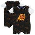 thumbnail image 1 of Infant Outerstuff Black Phoenix Suns Logo Mania Romper, 1 of 3