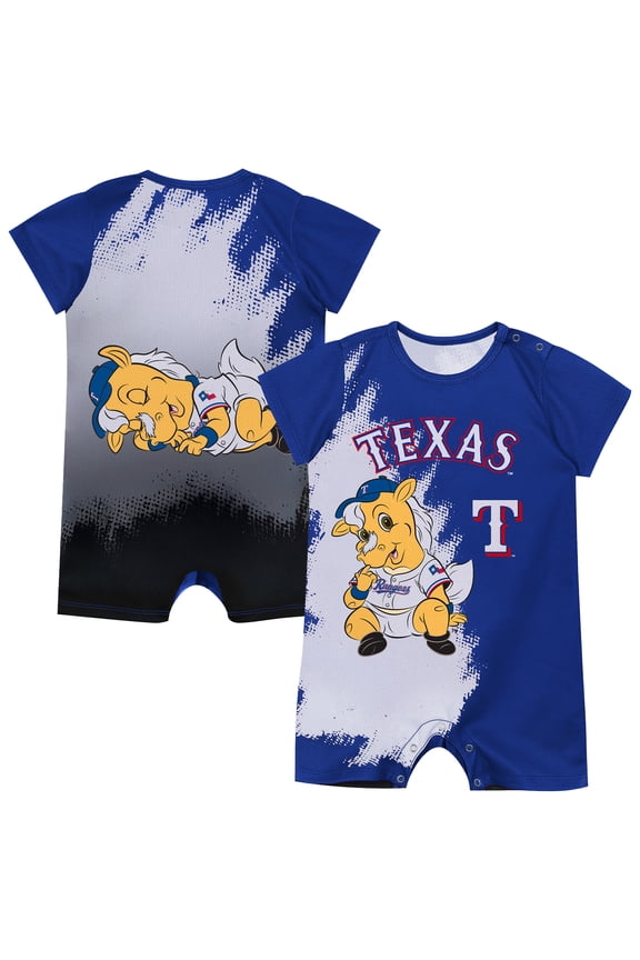 Infant Outerstuff Blue Texas Rangers Baby Mascot Bodysuit