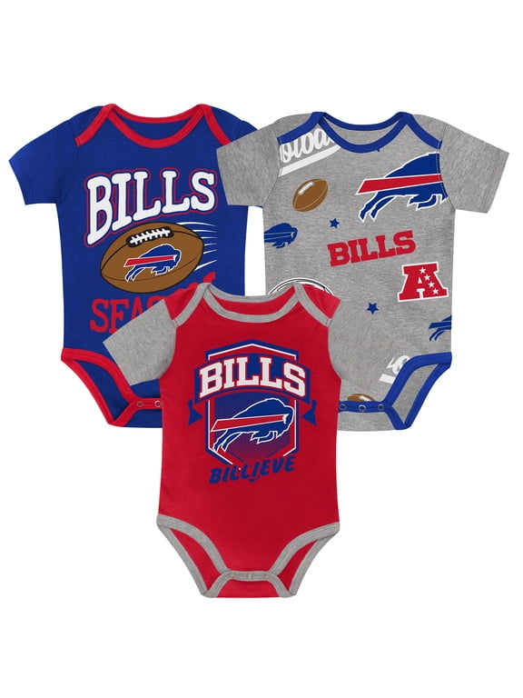 Infant Outerstuff Buffalo Bills First Round Pick 3-Piece Bodysuit Set
