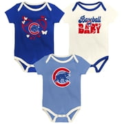 Infant Outerstuff Chicago Cubs Home Team 3-Pack Bodysuit Set