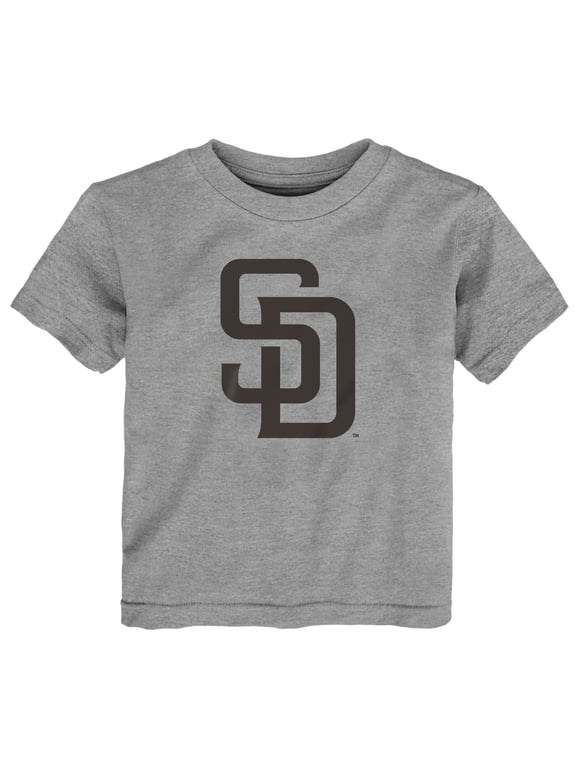 Infant Outerstuff Heather Gray San Diego Padres Primary Logo T-Shirt